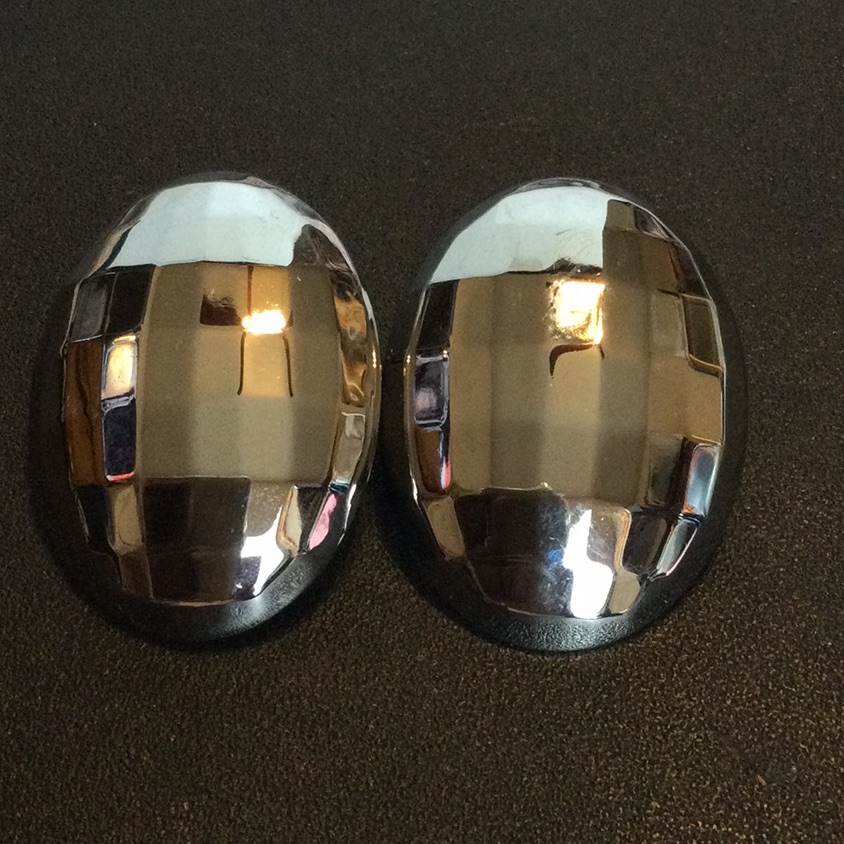 Large Button Earrings